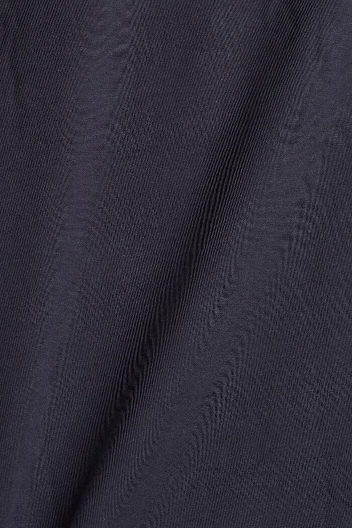 Maglia in jersey di cotone a manica lunga, NAVY, detail image number 4