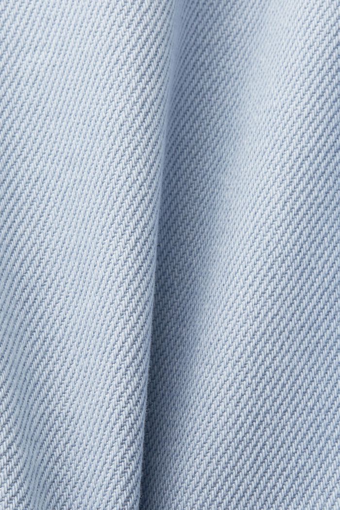 Shorts in denim a vita alta con bordo arrotolato, LIGHT BLUE LAVENDER, detail image number 6