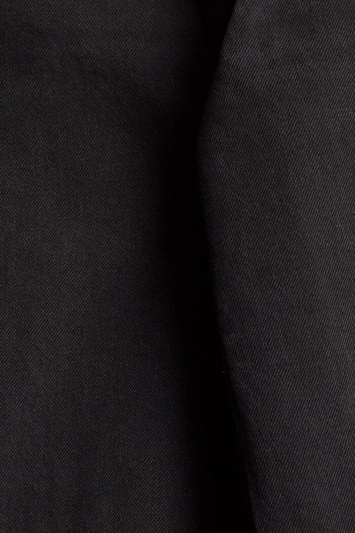 Jeans rovinati con gamba ampia, BLACK DARK WASHED, detail image number 4