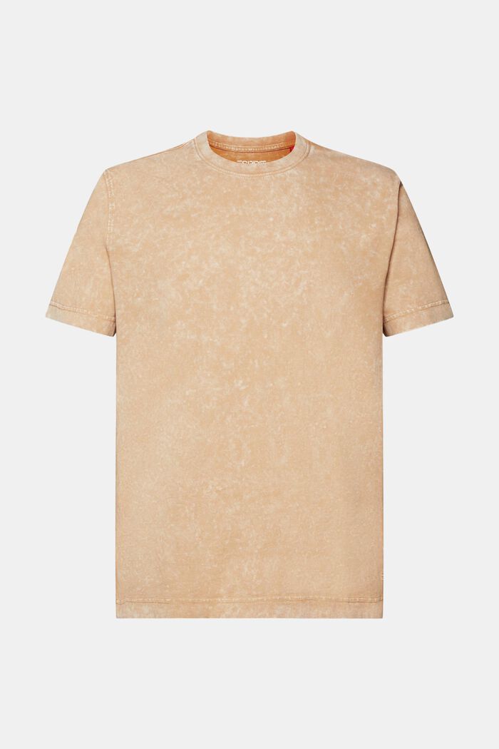 T-shirt 100% cotone lavato a pietra, BEIGE, detail image number 5