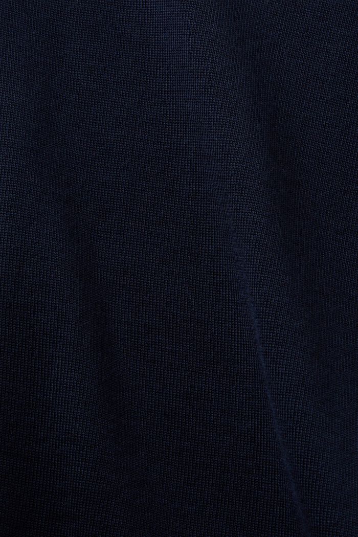 Pullover in lana a maniche corte, NAVY, detail image number 5