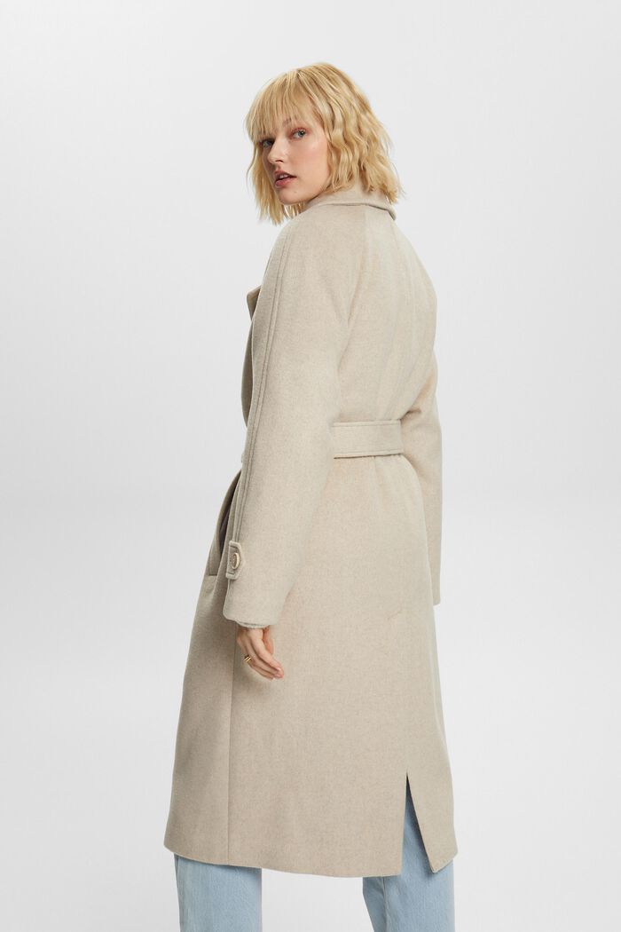 Cappotto a doppiopetto in lana e cashmere, ICE, detail image number 3