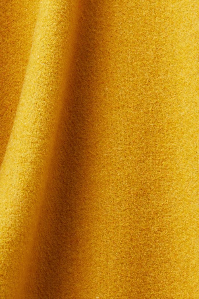 In materiale riciclato: cappotto in misto lana, AMBER YELLOW, detail image number 5