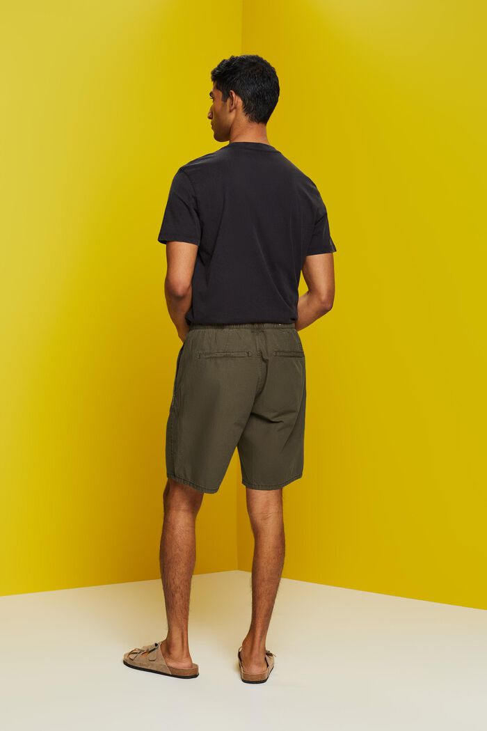 Pantaloncini con cintura con coulisse, KHAKI GREEN, detail image number 3