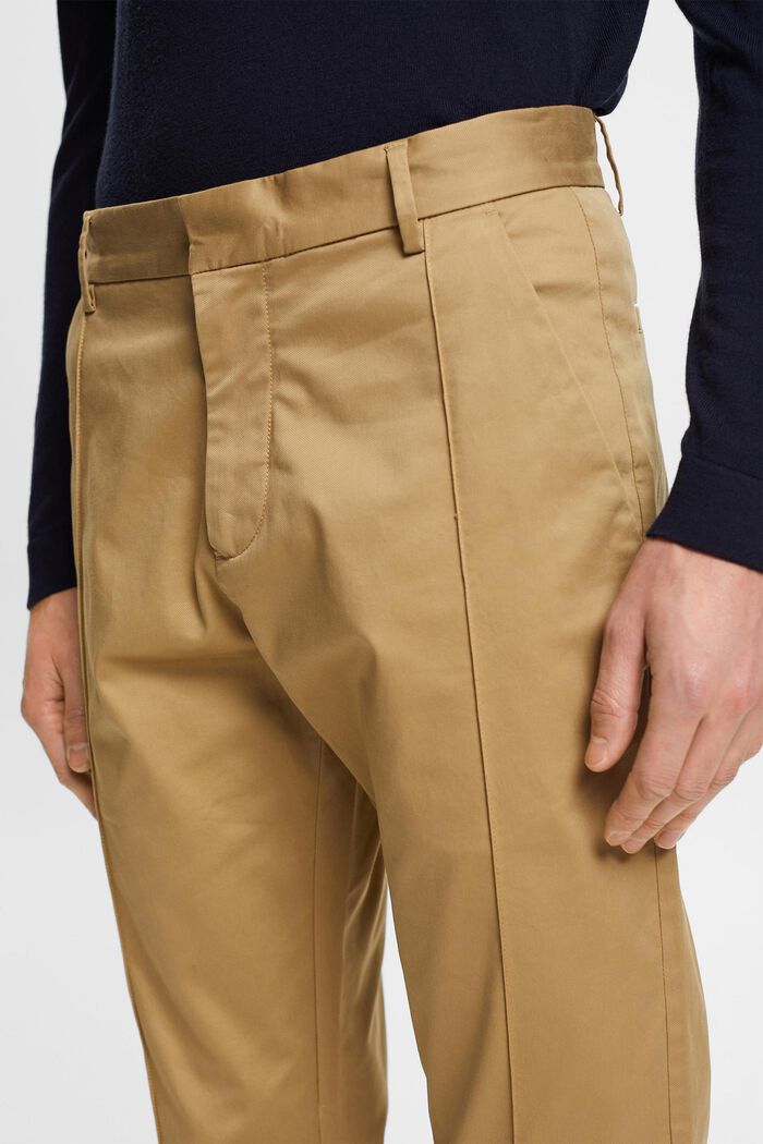 Pantaloni con nervature, KHAKI BEIGE, detail image number 4