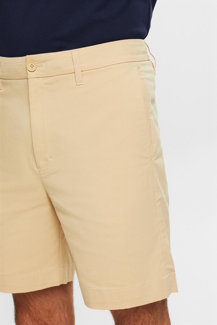 Shorts chino in twill elasticizzato, SAND, detail image number 4
