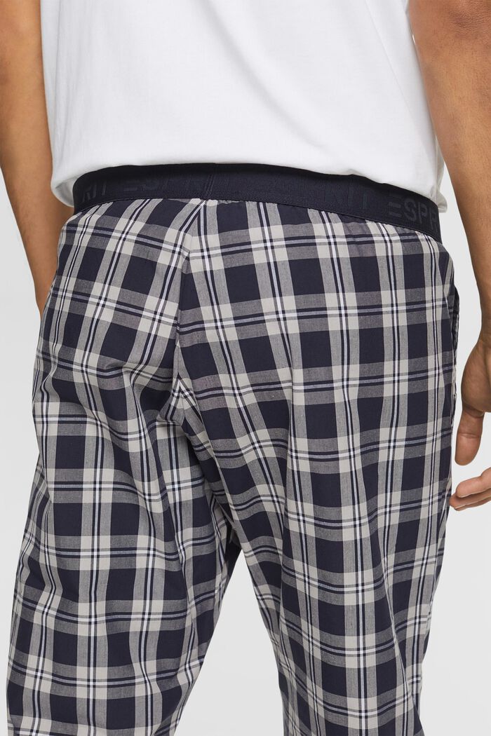 Pantaloni da pigiama a quadri, NAVY, detail image number 3