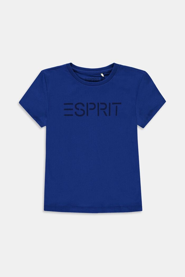 T-shirt con logo in 100% cotone, BRIGHT BLUE, detail image number 0