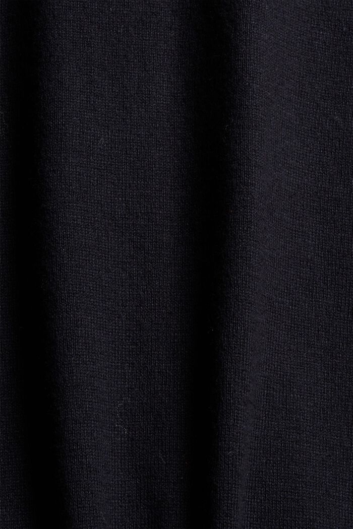 Con cashmere:  cardigan con zip, BLACK, detail image number 4