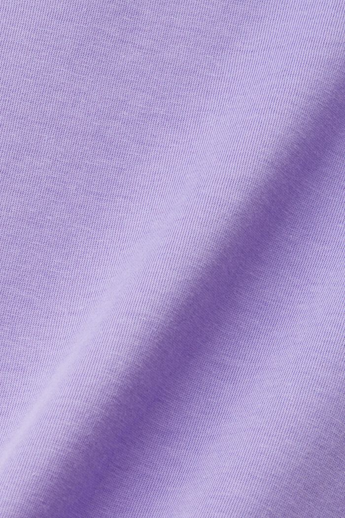 T-shirt in cotone con stampa, PURPLE, detail image number 5