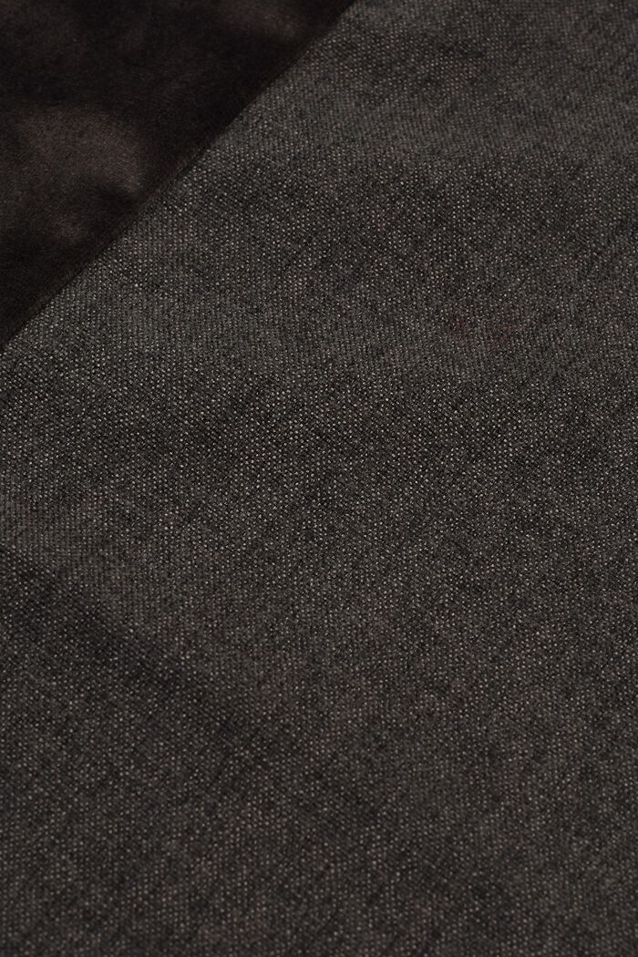 Fodera per cuscino in materiale misto con microvelluto, DARK GREY, detail image number 2