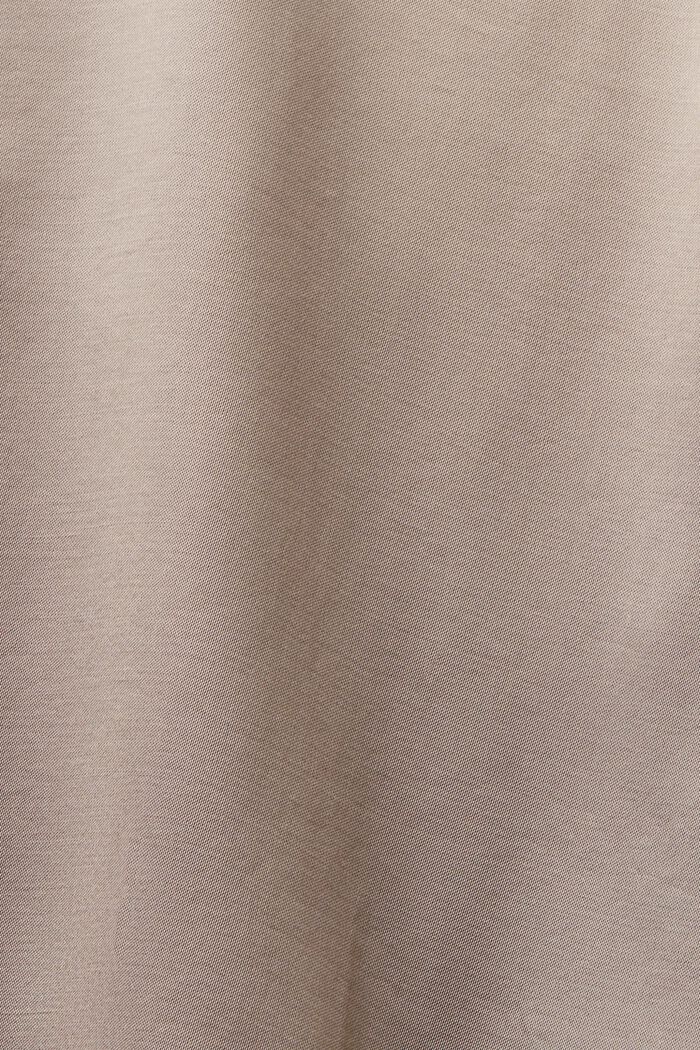 Blusa in raso a maniche lunghe, LIGHT TAUPE, detail image number 5