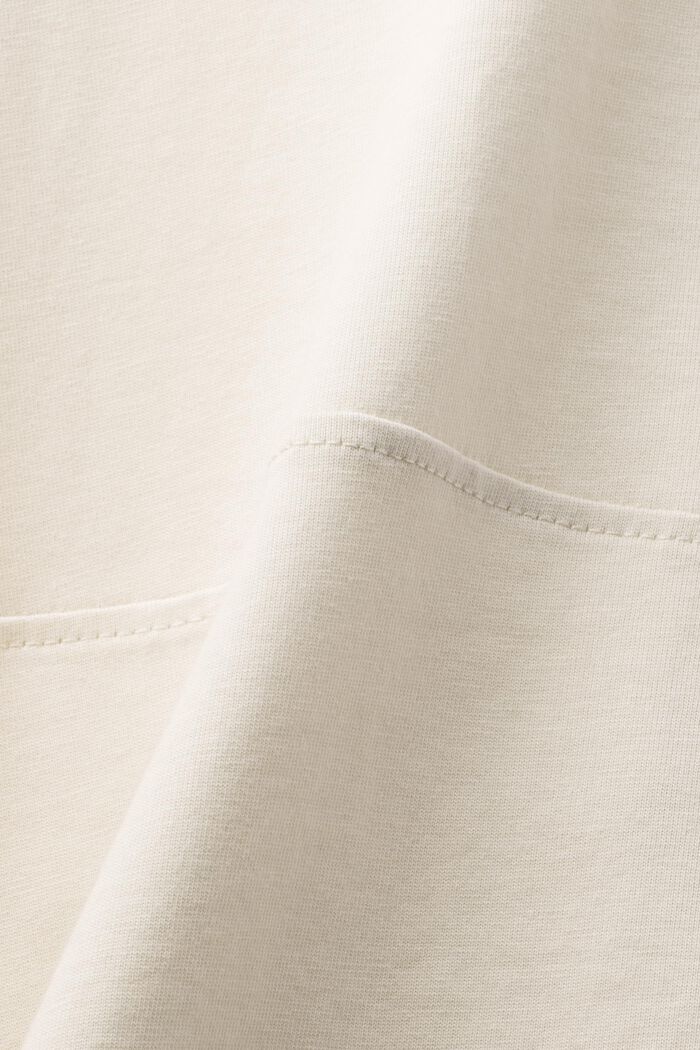 Maglietta a maniche lunghe in cotone biologico, LIGHT BEIGE, detail image number 5