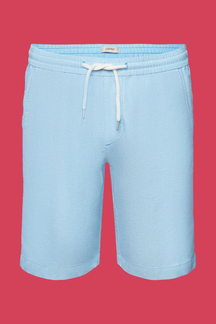 Pantaloncini in twill, 100% cotone, DARK TURQUOISE, detail image number 6