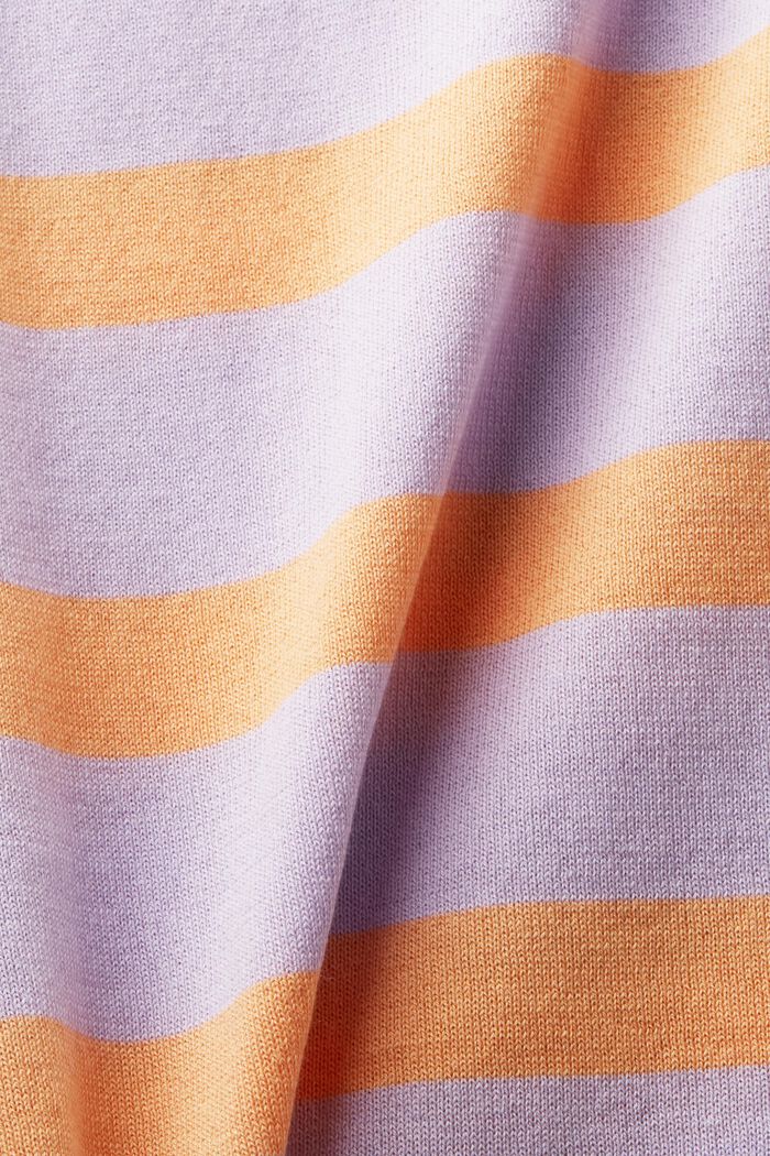 Maglia in cotone a righe, LAVENDER, detail image number 4