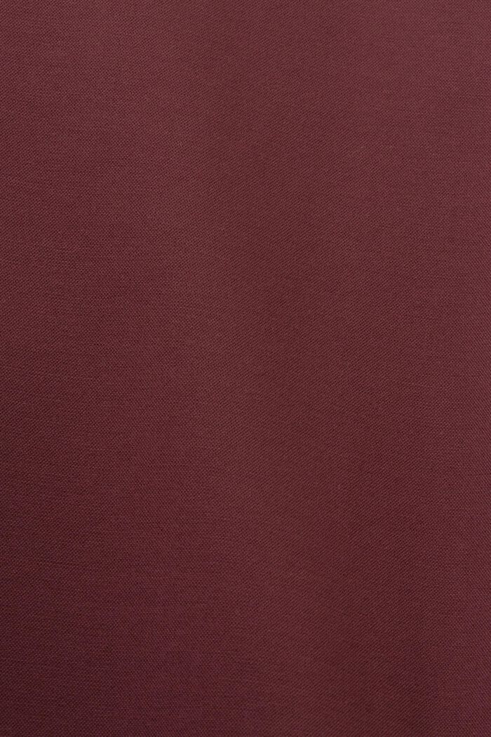 Pantaloni da completo in jersey di cotone piqué, BORDEAUX RED, detail image number 4