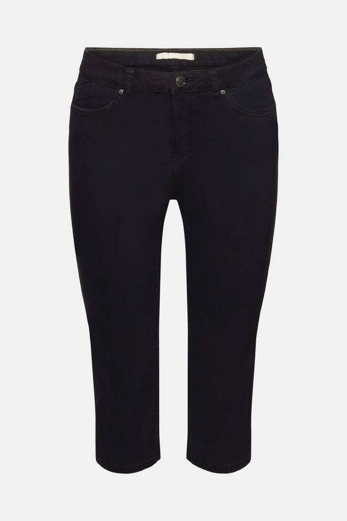Jeans Capri a vita media, BLACK, detail image number 7