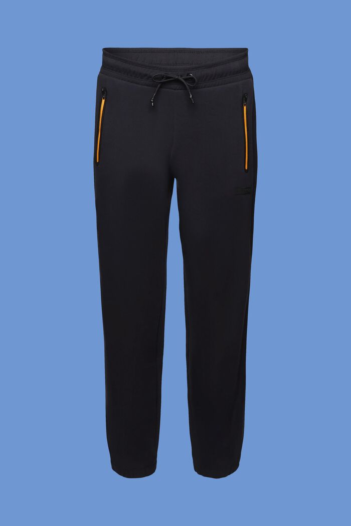 Pantaloni da jogging con zip a contrasto, BLACK, detail image number 5