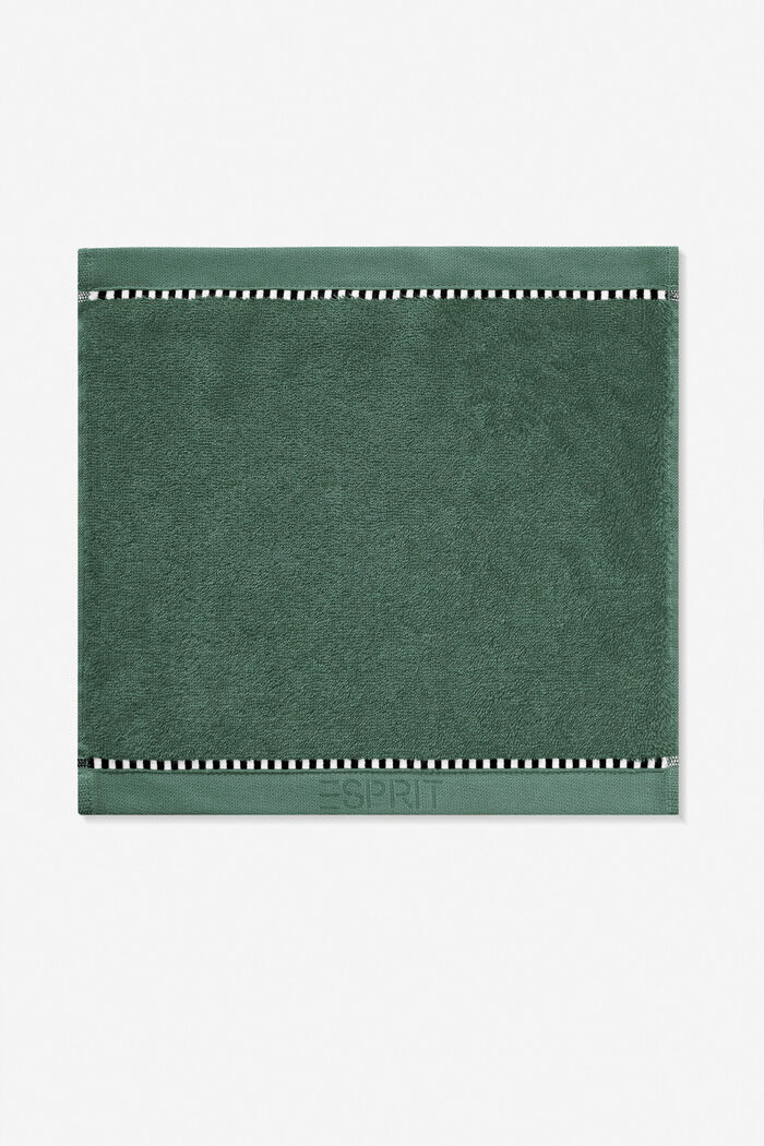 Con TENCEL™: set di asciugamani in spugna, MOSS GREEN, detail image number 5