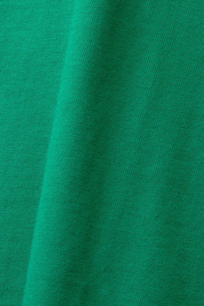 T-shirt in cotone con stampa del logo, DARK GREEN, detail image number 5