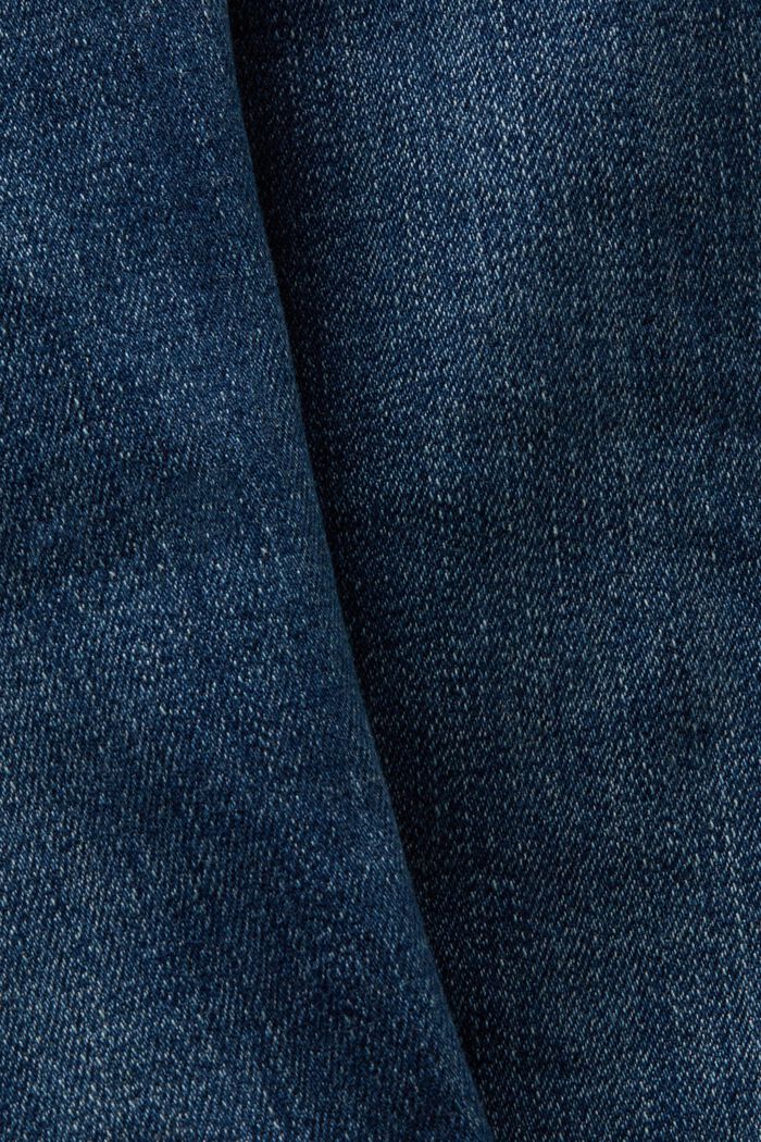 Jeans skinny a vita media, BLUE DARK WASHED, detail image number 6