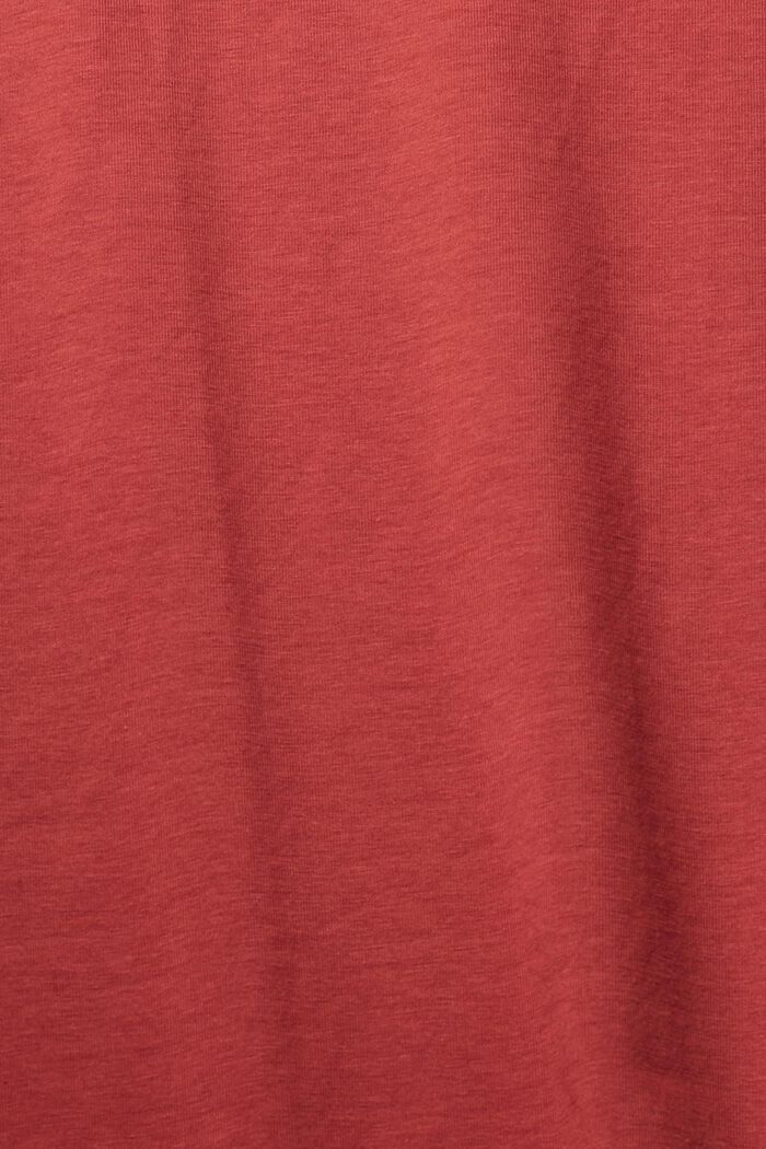 Maglia a maniche lunghe con collo dolcevita, TERRACOTTA, detail image number 1