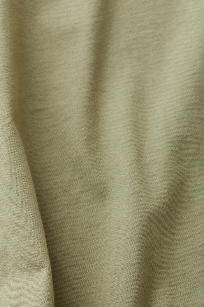 T-shirt con stampa sul petto, LIGHT KHAKI, detail image number 1