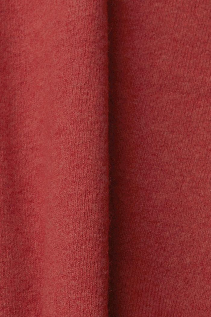 Pullover in misto lana, TERRACOTTA, detail image number 4