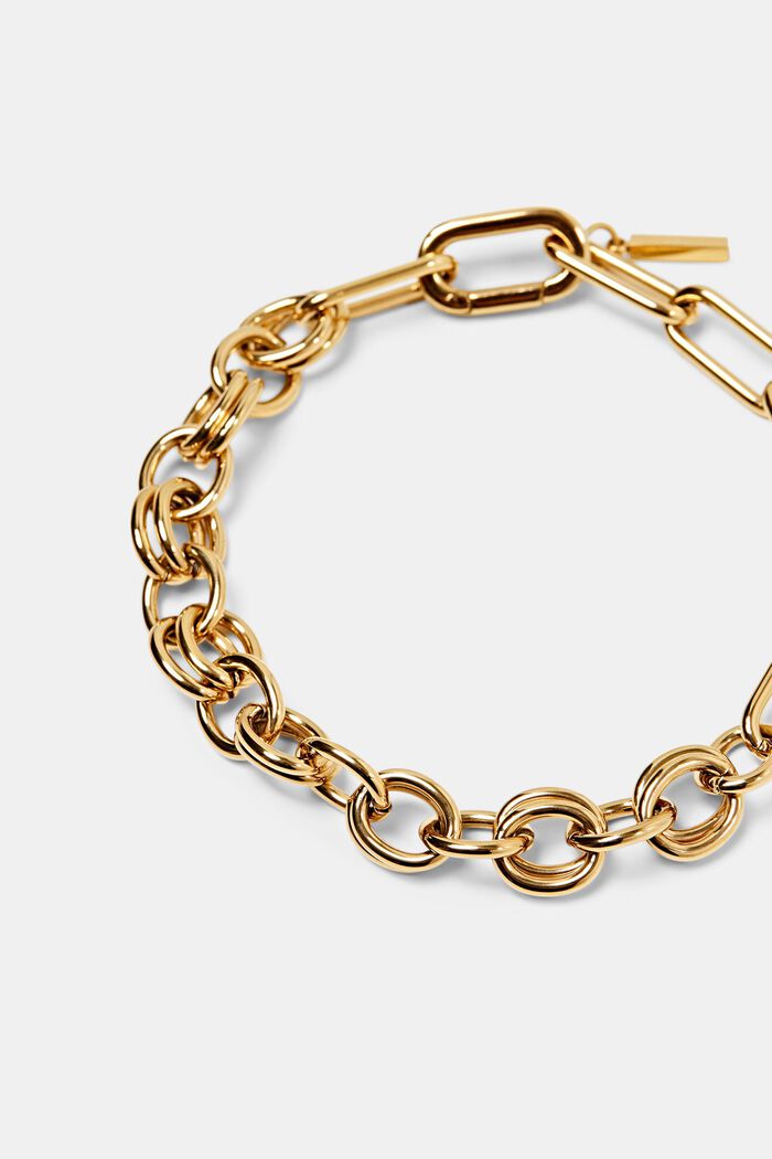 Bracciale a maglie in acciaio inossidabile, GOLD, detail image number 1
