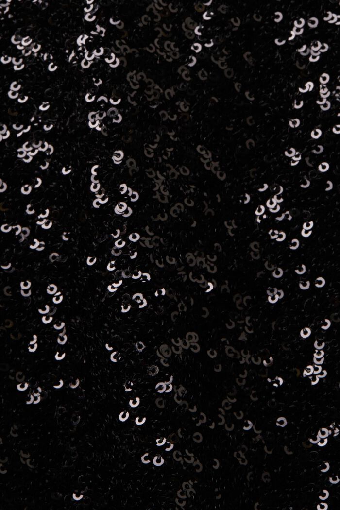 Camicetta con paillettes, BLACK, detail image number 4