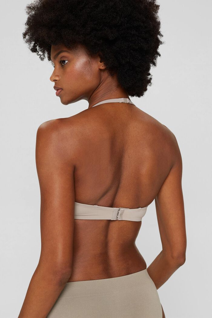 In materiale riciclato: reggiseno push-up con pizzo, LIGHT TAUPE, detail image number 5