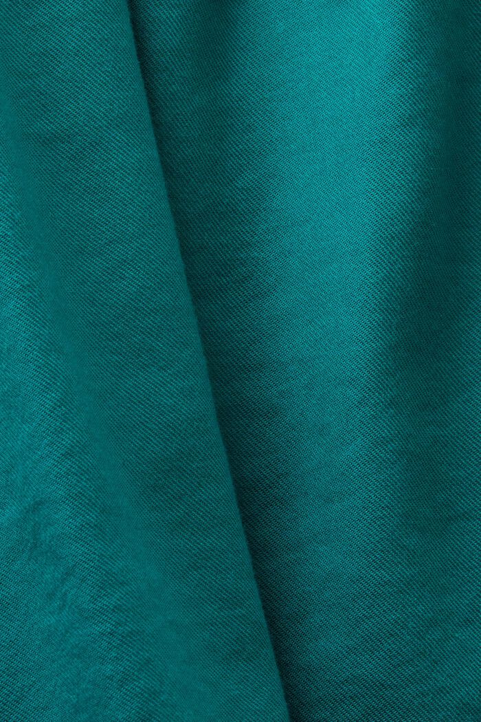 Blusa con rouches, EMERALD GREEN, detail image number 5