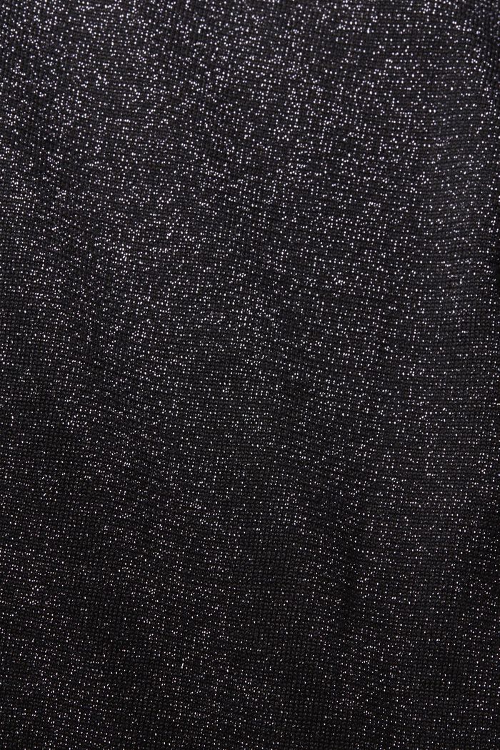 Abito a maglia con effetto glitterato, BLACK, detail image number 6