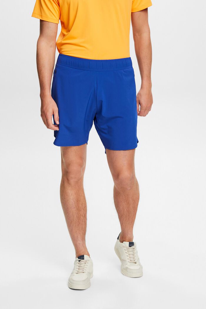 Pantaloncini active con tasche con zip, BRIGHT BLUE, detail image number 0