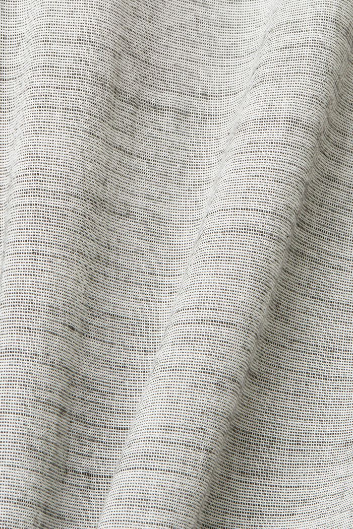 Camicia a righe in cotone sostenibile, MEDIUM GREY, detail image number 5