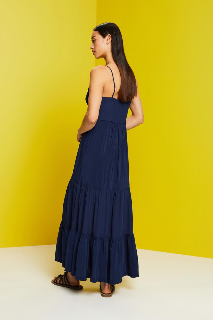 Abito maxi con spalline, NAVY, detail image number 3