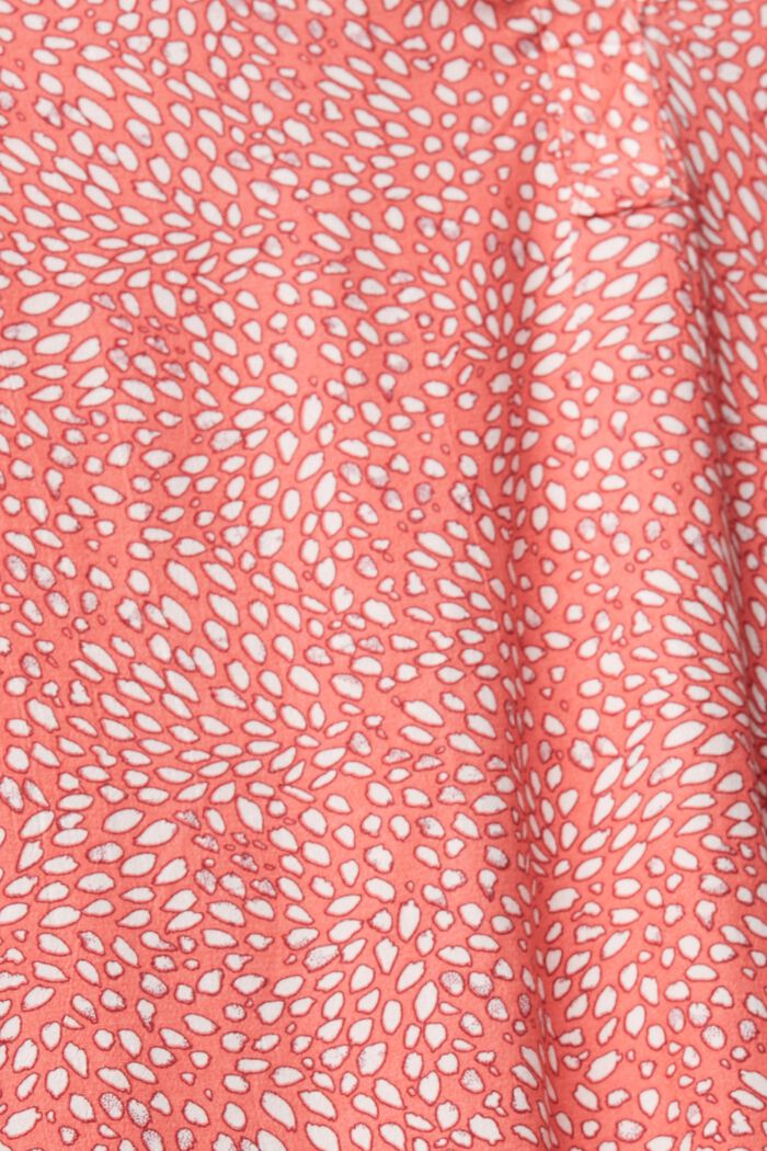 Blusa con fantasia in LENZING™ ECOVERO™, NEW CORAL, detail image number 1