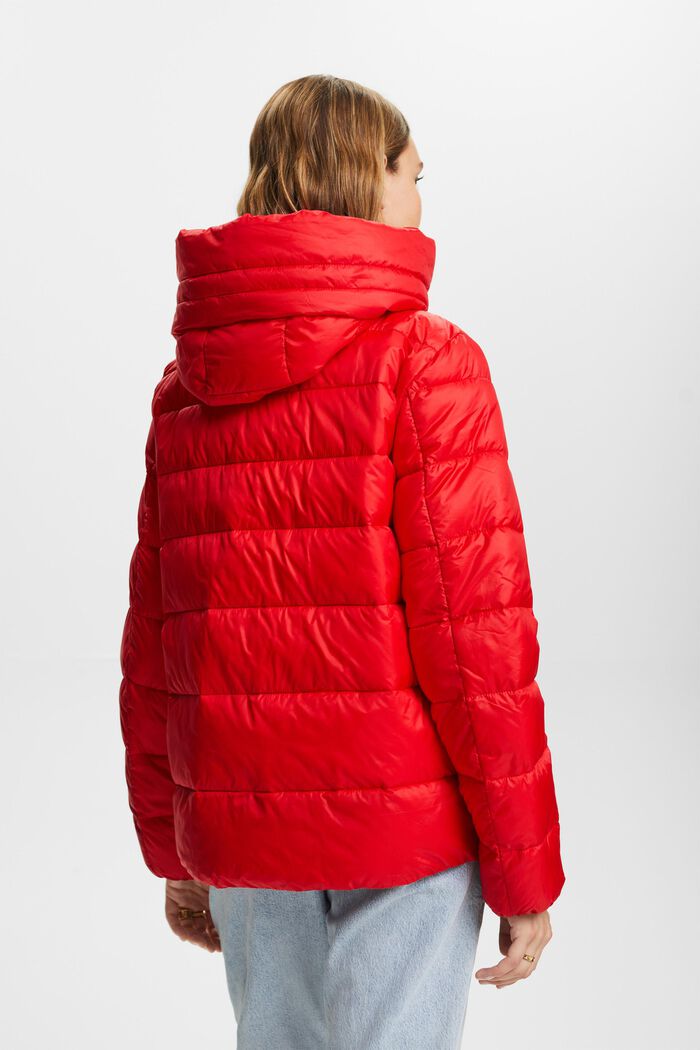 Riciclato: giacca in piumino con cappuccio, RED, detail image number 3