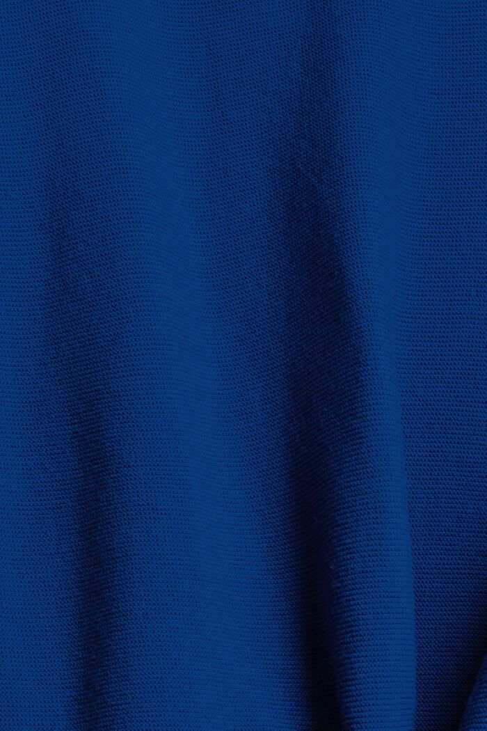 Pullover in maglia di 100% cotone biologico, BRIGHT BLUE, detail image number 4