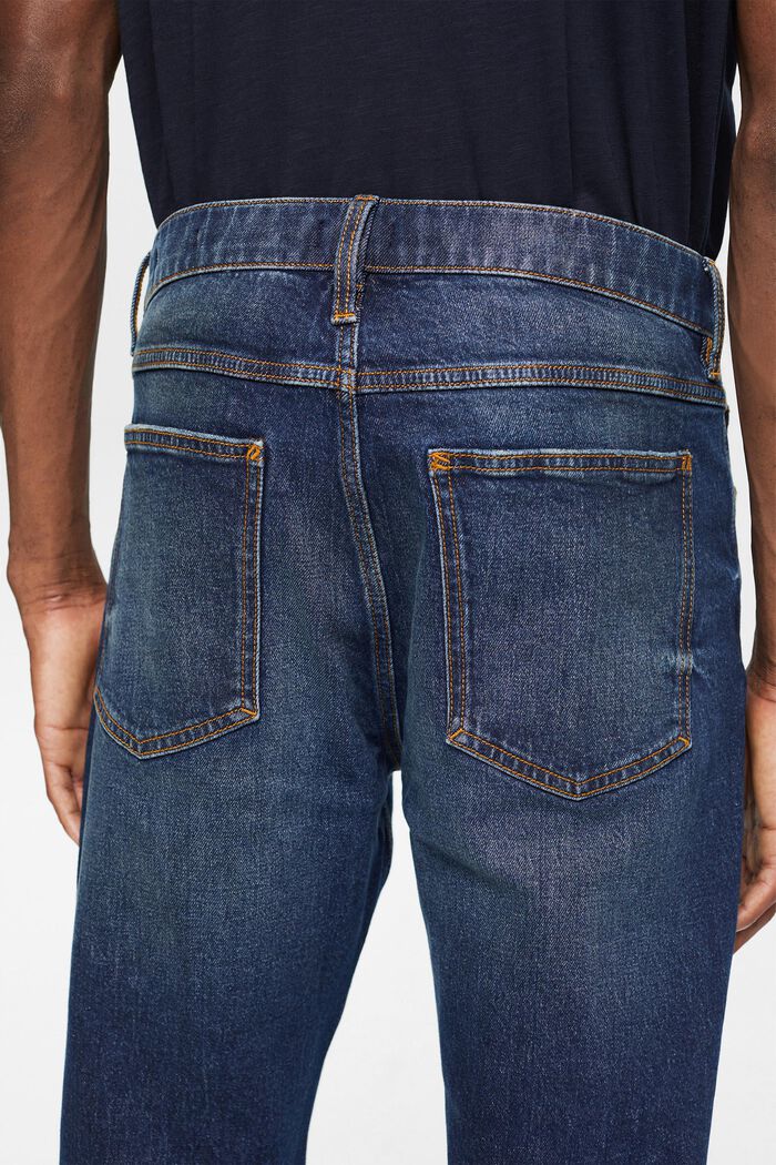 Jeans elasticizzati, BLUE DARK WASHED, detail image number 3