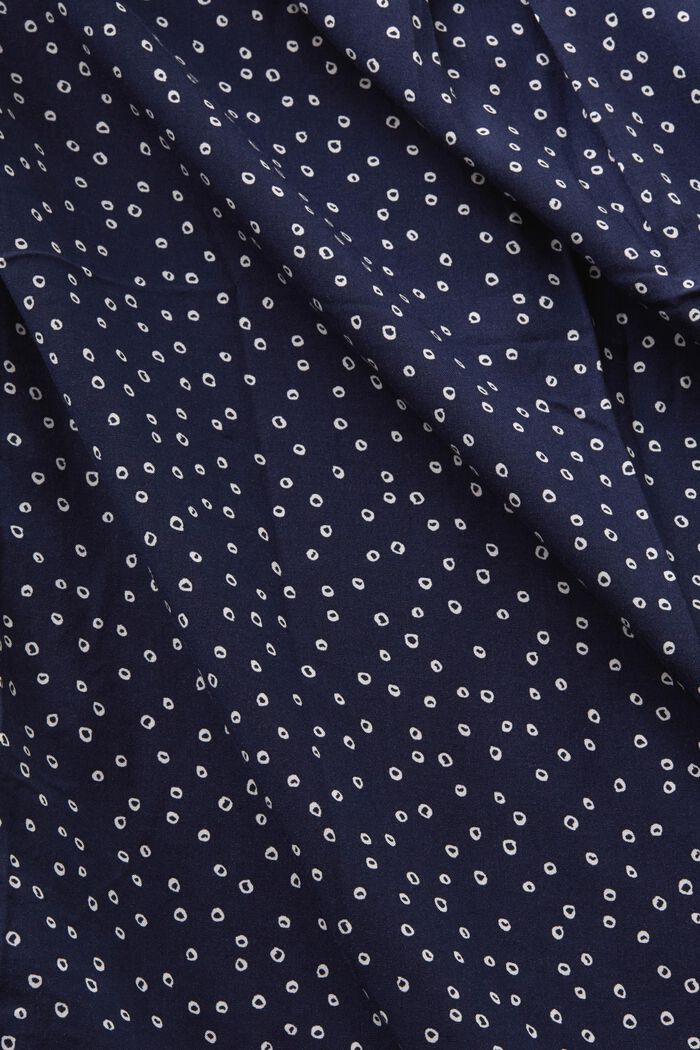Blusa a serafino in LENZING™ ECOVERO™, NEW NAVY, detail image number 4