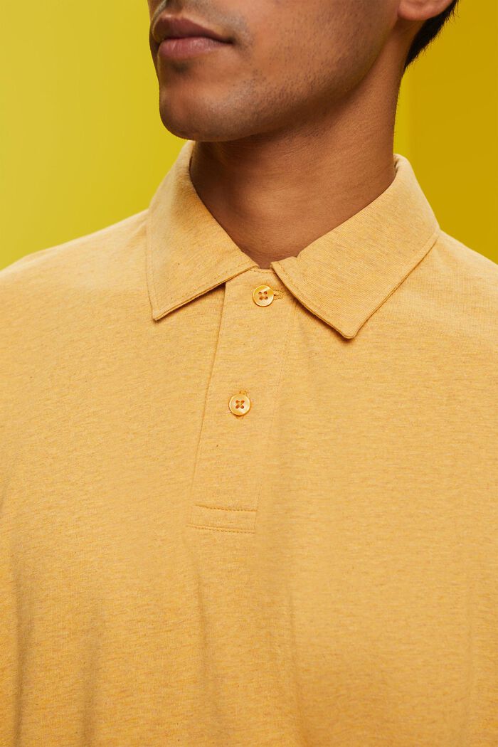 Polo in jersey di cotone, SUNFLOWER YELLOW, detail image number 2