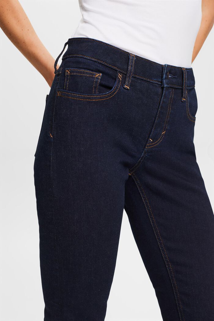 Riciclati: jeans Slim Fit stretch a vita media, BLUE RINSE, detail image number 2