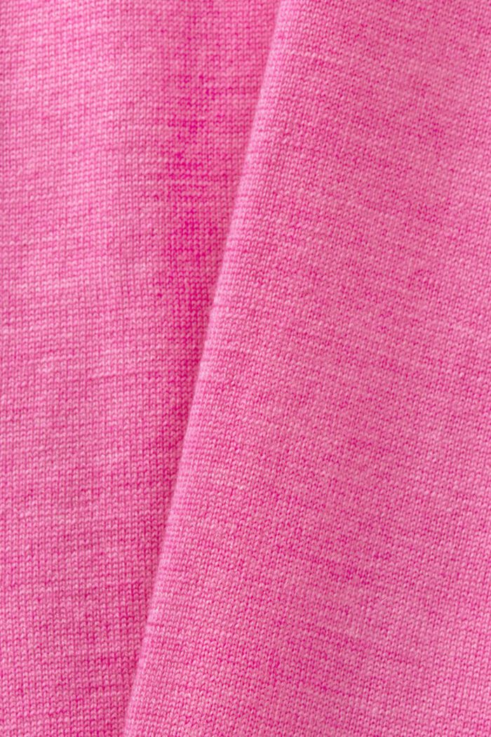 Pullover dolcevita oversize in lana, PINK FUCHSIA, detail image number 6