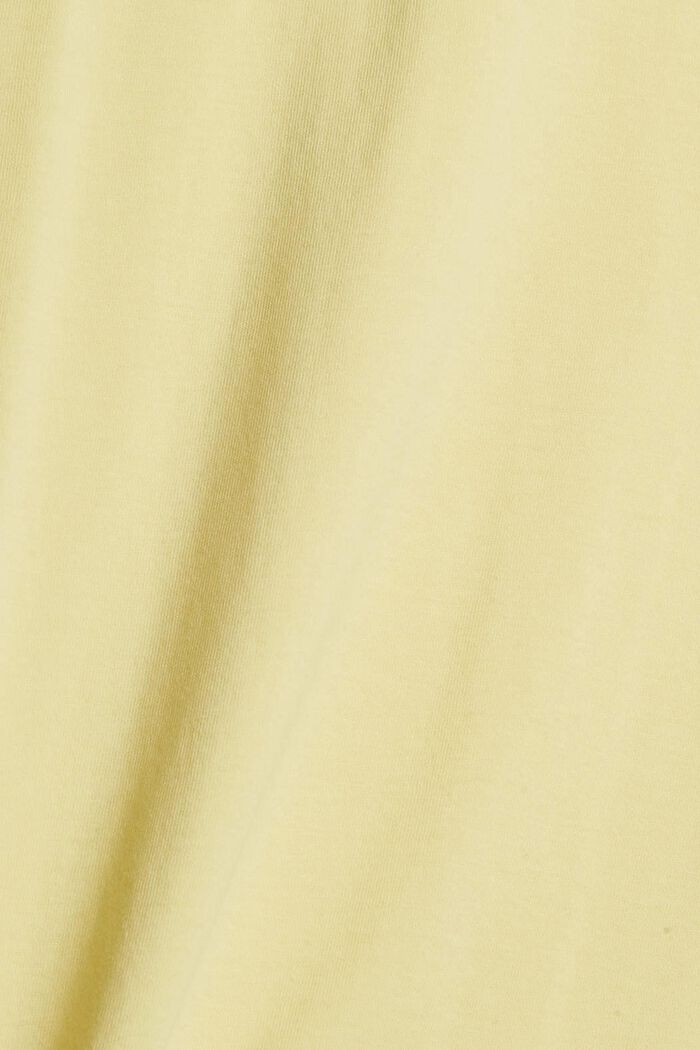 T-shirt in jersey di cotone, YELLOW, detail image number 4