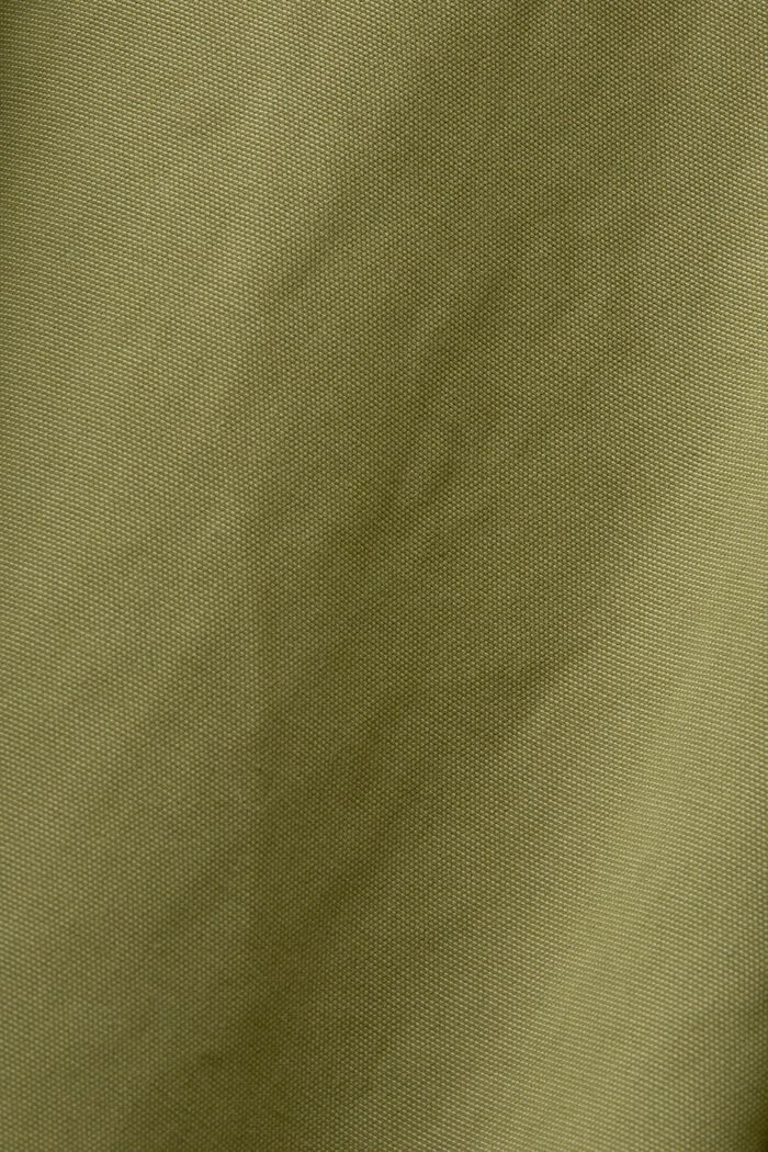 Trench corto con cappuccio, OLIVE, detail image number 6