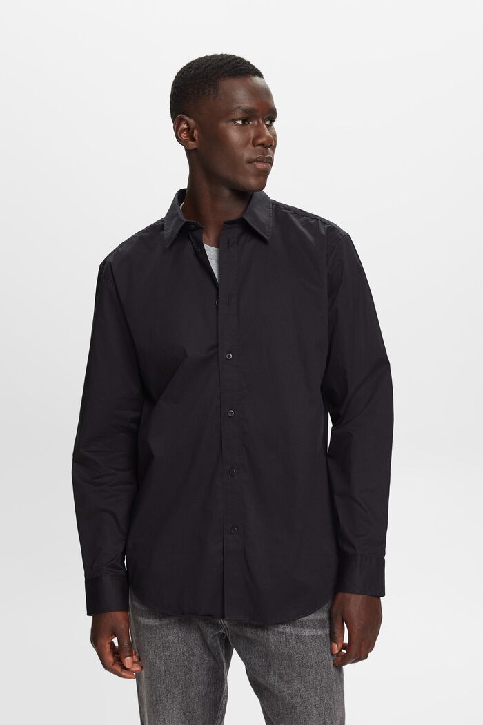 Camicia button-down, BLACK, detail image number 0
