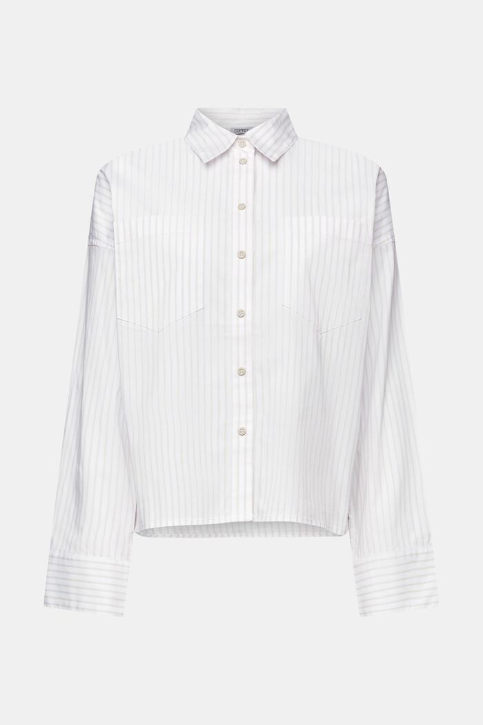 Camicia button-down a righe, LIGHT GREY, detail image number 6