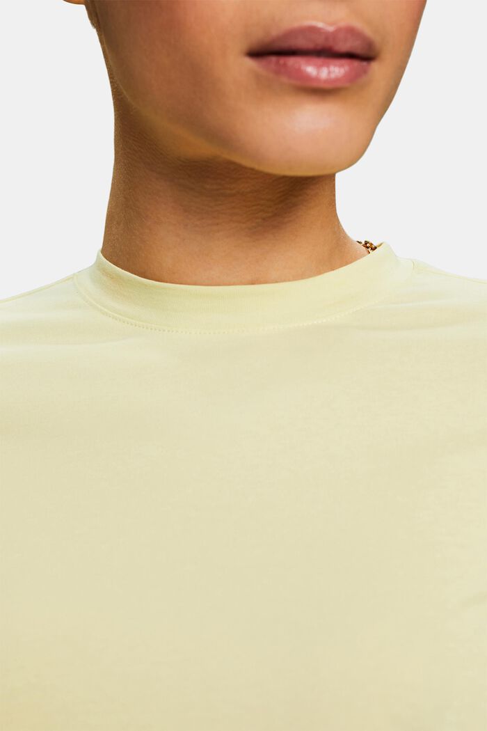 T-shirt a girocollo, LIME YELLOW, detail image number 3