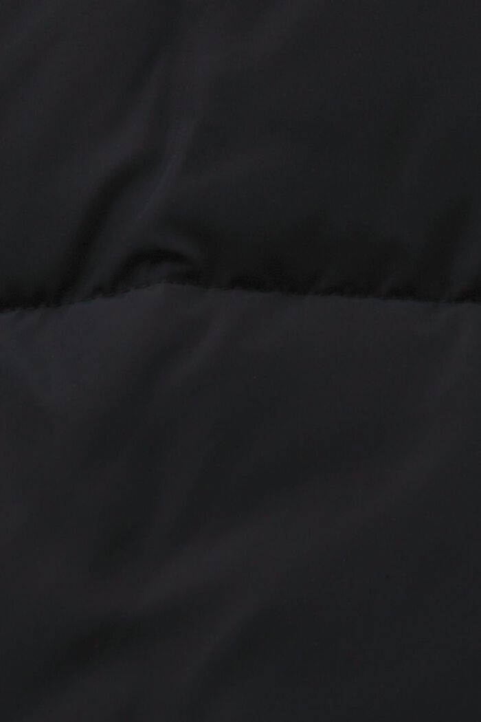 Riciclato: gilet trapuntato lungo, BLACK, detail image number 6